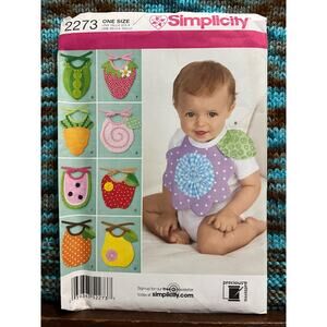Simplicity Sewing pattern 2273 baby novelty bib pattern fruit veggies